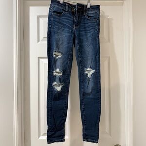 AE Distressed Blue Women's Jeans